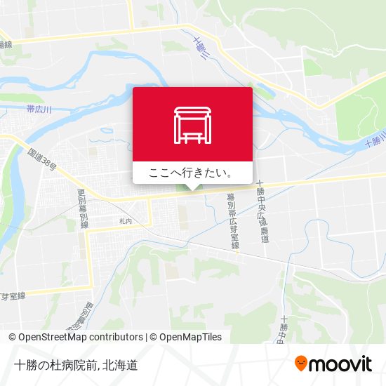 十勝の杜病院前地図