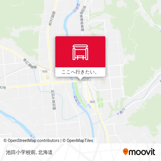 池田小学校前地図