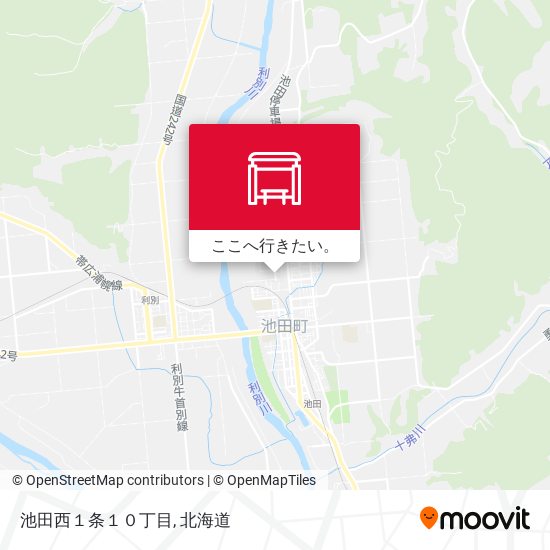 池田西１条１０丁目地図