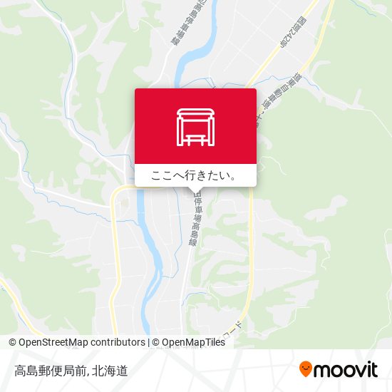 高島郵便局前地図