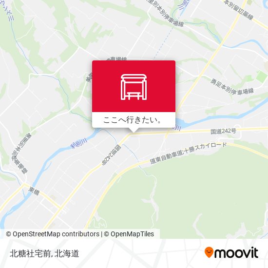 北糖社宅前地図