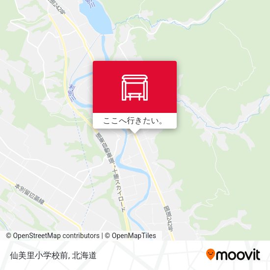 仙美里小学校前地図