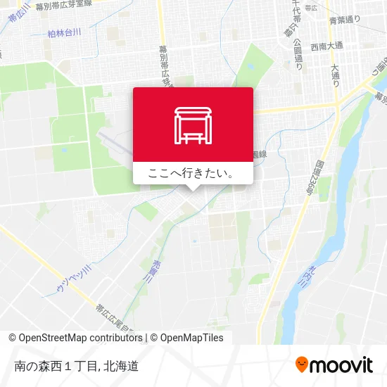 南の森西１丁目地図