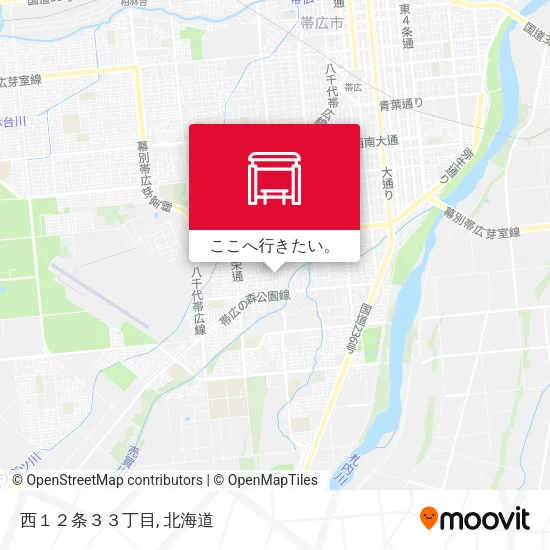 西１２条３３丁目地図