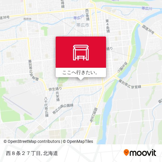 西８条２７丁目地図