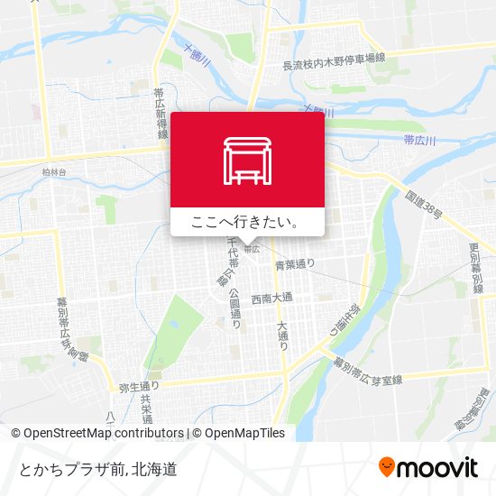 とかちプラザ前地図