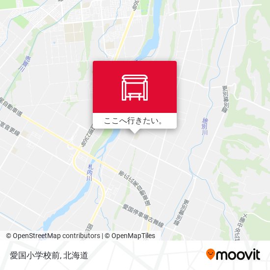 愛国小学校前地図