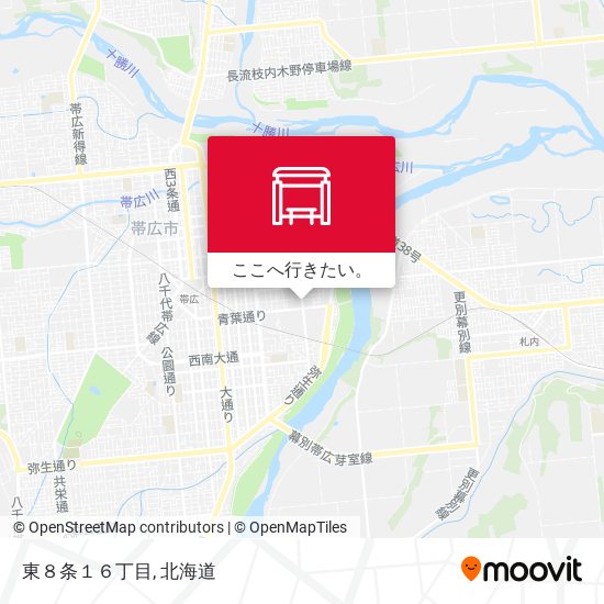 東８条１６丁目地図