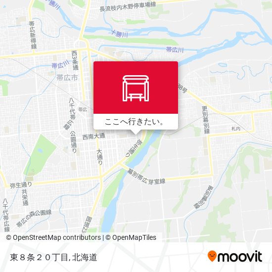 東８条２０丁目地図