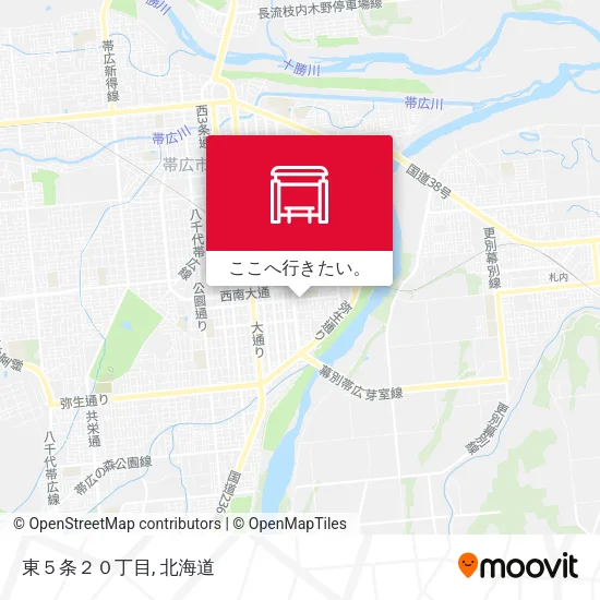 東５条２０丁目地図