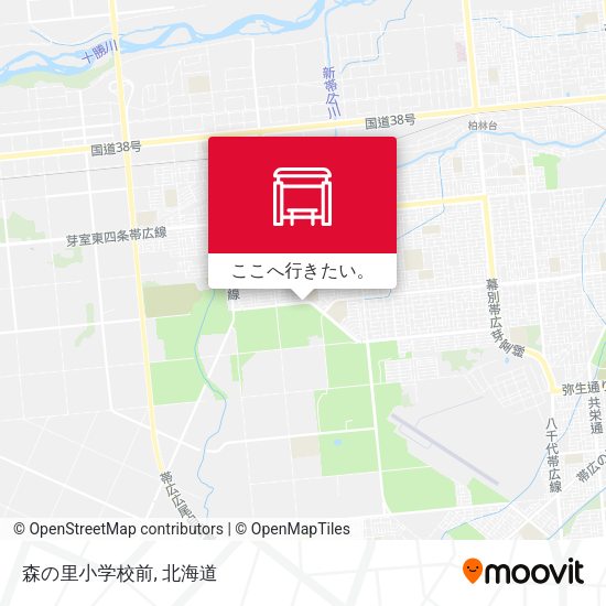 森の里小学校前地図