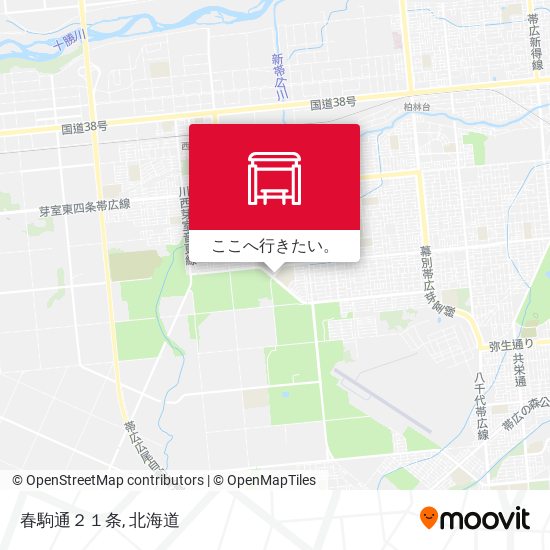 春駒通２１条地図