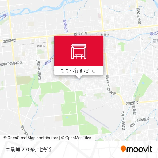 春駒通２０条地図