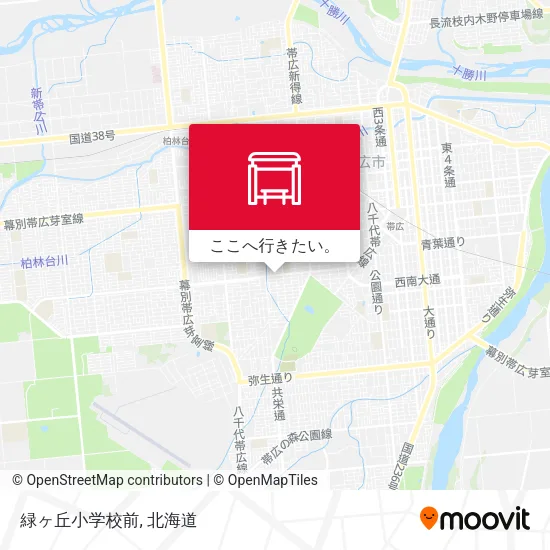 緑ヶ丘小学校前地図