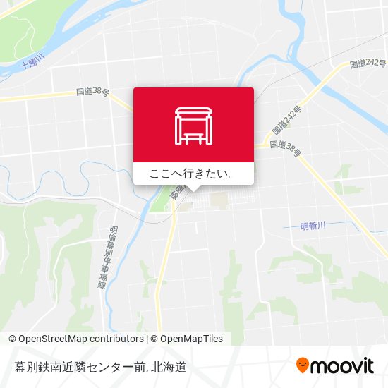 幕別鉄南近隣センター前地図