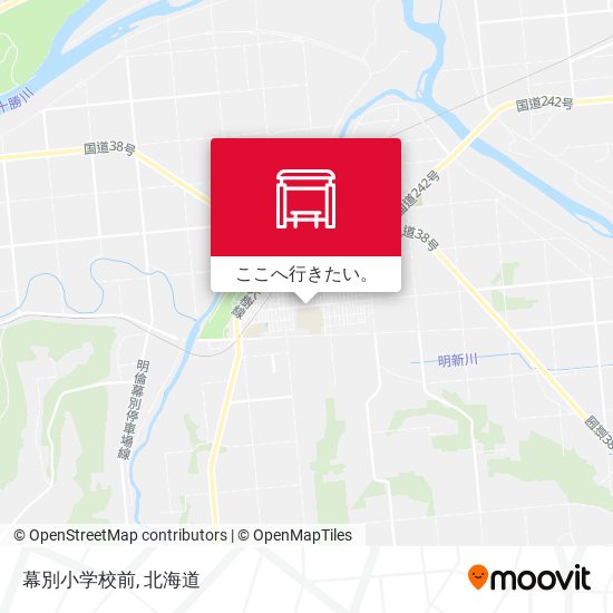 幕別小学校前地図