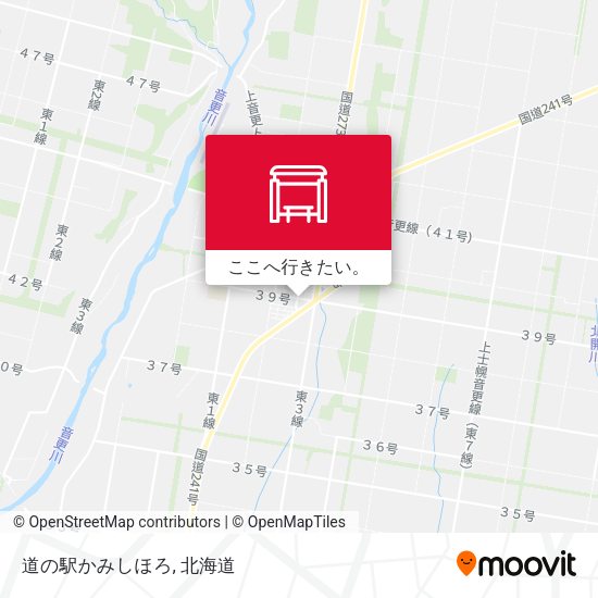 道の駅かみしほろ地図