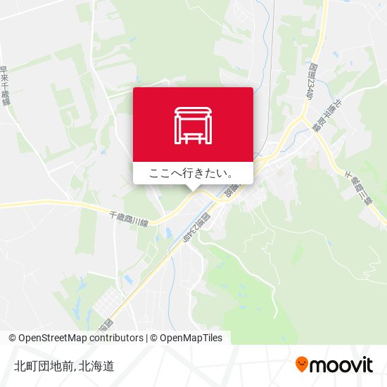 北町団地前地図