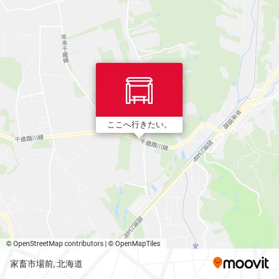 家畜市場前地図