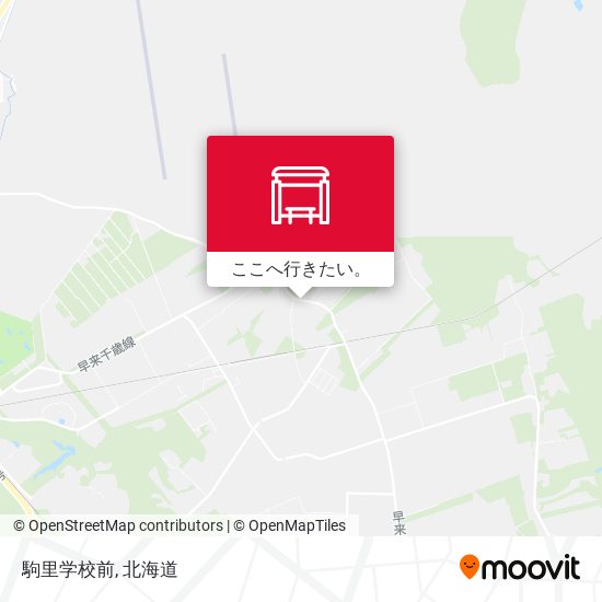 駒里学校前地図