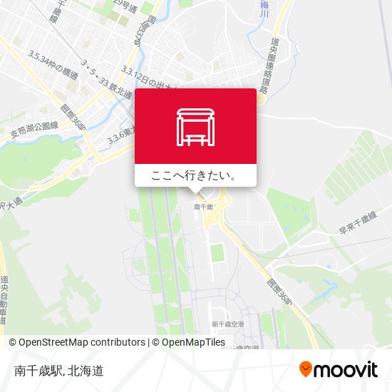 南千歳駅地図