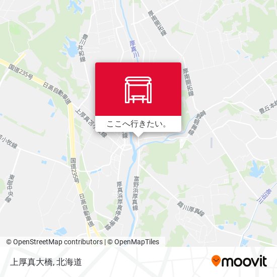 上厚真大橋地図