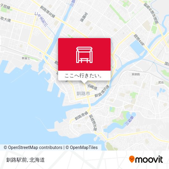 釧路駅前地図