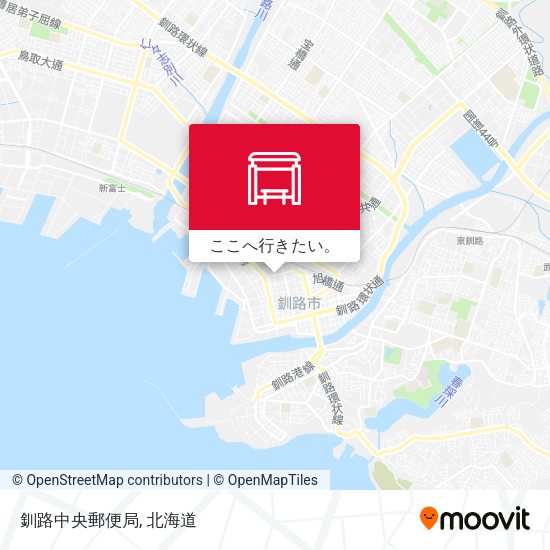 釧路中央郵便局地図