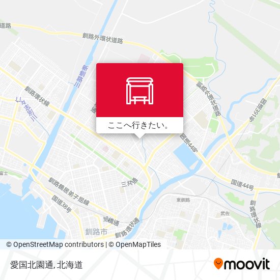 愛国北園通地図