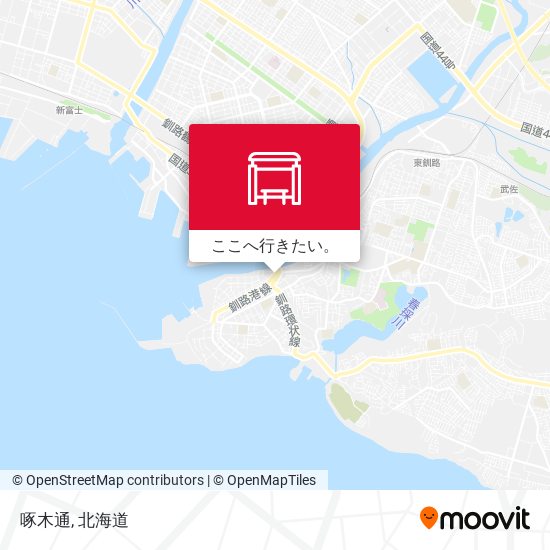 啄木通地図