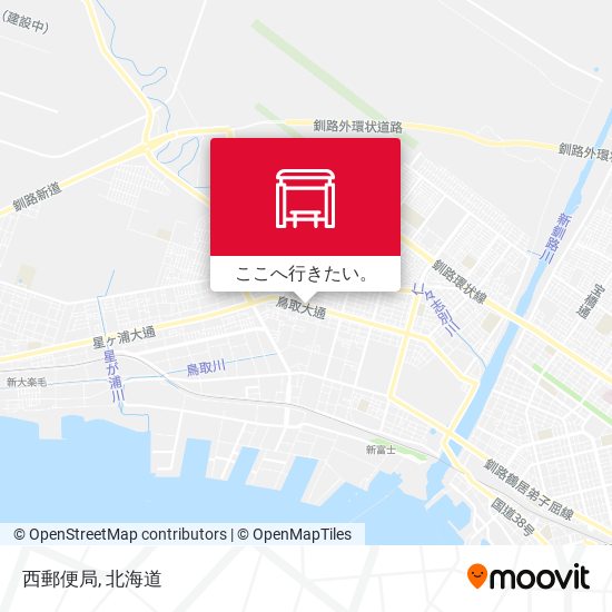 西郵便局地図