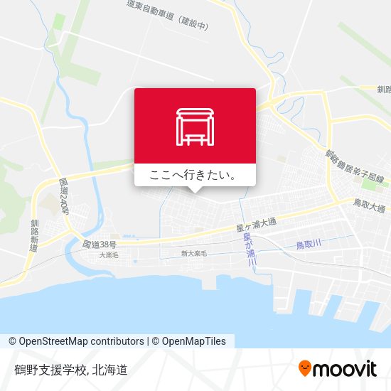 鶴野支援学校地図