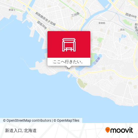 新道入口地図