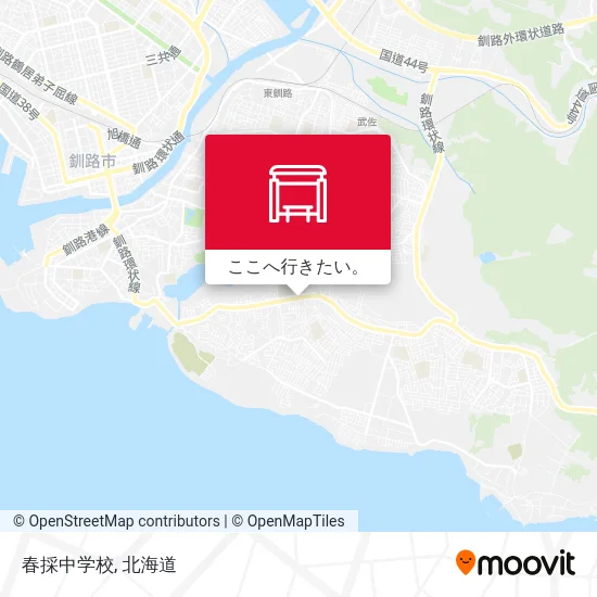 春採中学校地図