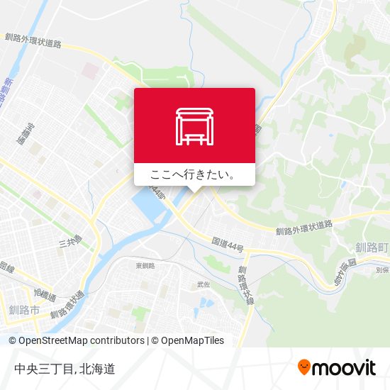 中央三丁目地図