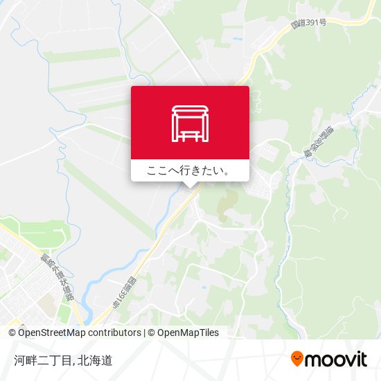 河畔二丁目地図