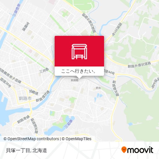 貝塚一丁目地図