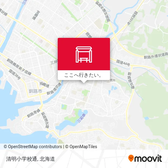 清明小学校通地図