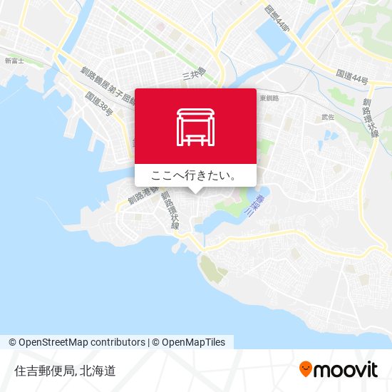 住吉郵便局地図