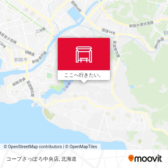 コープさっぽろ中央店地図