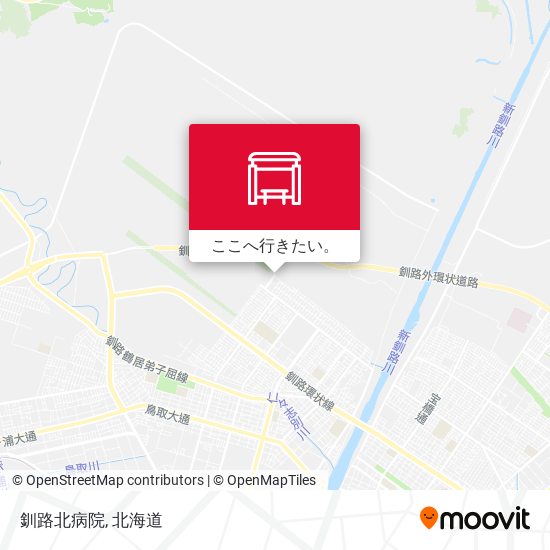 釧路北病院地図