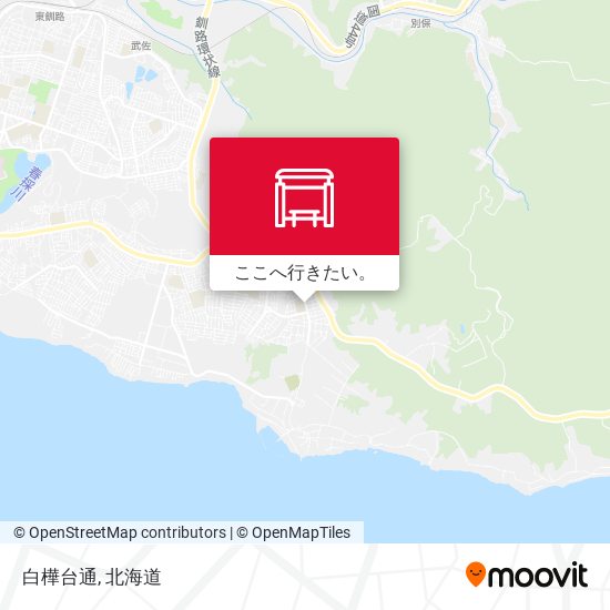白樺台通地図