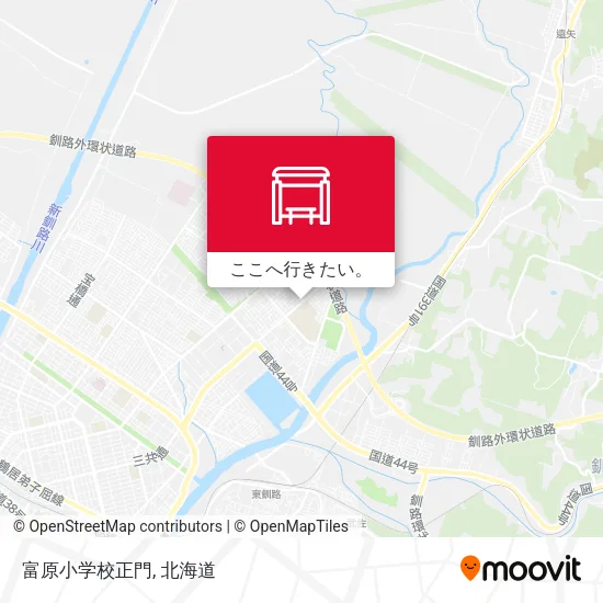 富原小学校正門地図