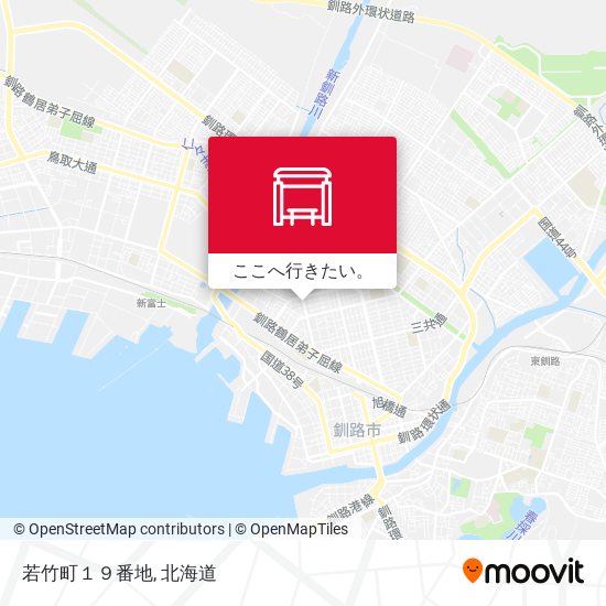 若竹町１９番地地図