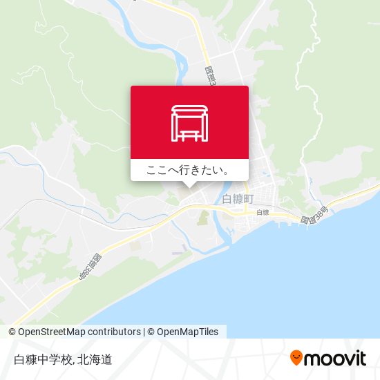 白糠中学校地図