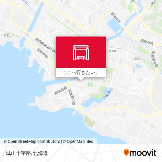 城山十字路地図