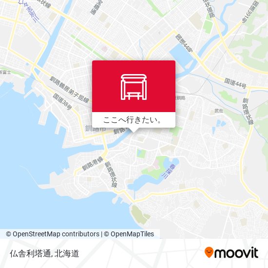 仏舎利塔通地図