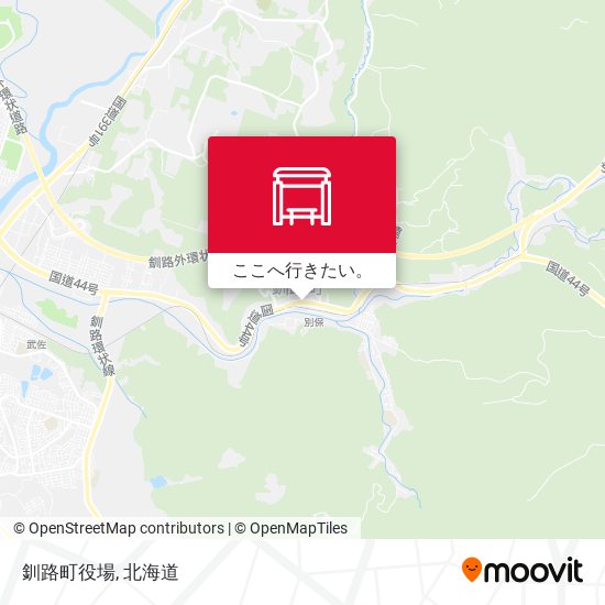 釧路町役場地図