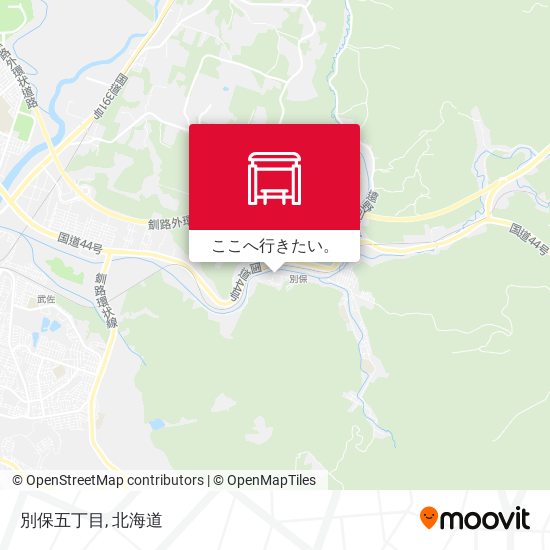 別保五丁目地図