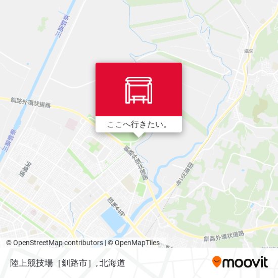 陸上競技場［釧路市］地図
